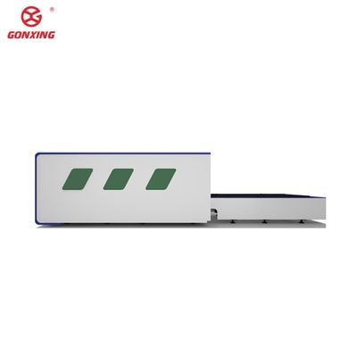 Máquina de corte a laser de chapa metálica industrial de mesa dupla modelo 6000w com configuração de 4 eixos e servomotor Yaskawa
