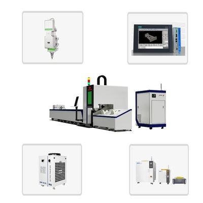 GONXING 3d Autofoco Tubos de Tubos de Aço Máquina de Corte a Laser de Metal CNC com YYC-Taiwan Rack de engrenagem de corte espessura 20mm