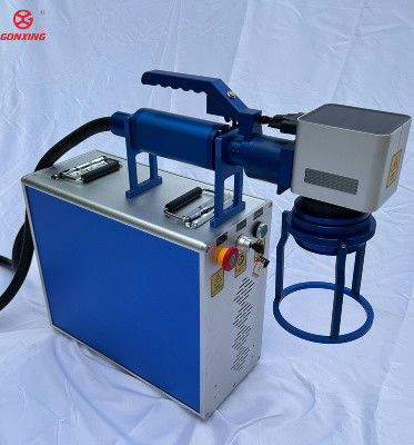 Máquina de impressão a laser portátil de tipo split de 20W 30W 50W 100W com longa vida útil e largura mínima de linha de 0,015 mm