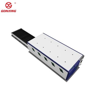 Máquina de corte de metal a laser de fibra totalmente fechada e mesa intercambiável para cortar materiais metálicos de tubos