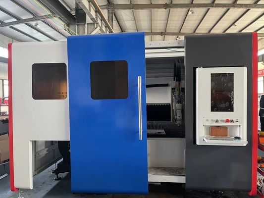 Máquina automática de corte a laser de fibra de metal GONXING MetalFab com componentes Schneider Electric-France e formato gráfico LAS suportado