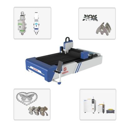 Alta precisão de posicionamento de precisão 0,03mm 3000W 4000W 6000W CNC de chapa de aço de fibra de corte a laser para equipamento de corte