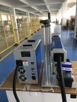 JCZ Ezcad Control System 100W IPG JPT MOPA Máquina de Marcação a Laser de Fibra 3D para Escultura e Gravação Profunda de Relieves Metálicos