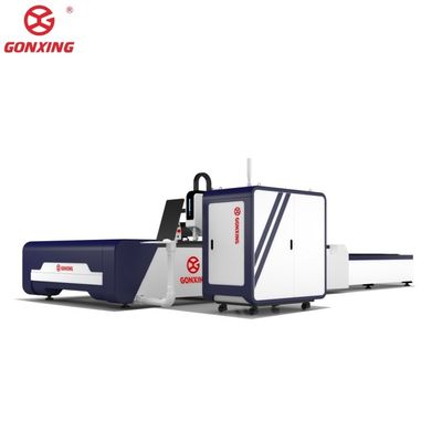 Máquina de corte a laser de fibra industrial pesada de folha de metal e tubo com espessura de corte de 20 mm