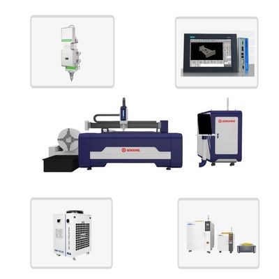 5000 KG Máquina de corte de tubos de fibra laser CNC de alta rigidez para corte de metal Equipamento de corte a laser 3kw Cutter a laser