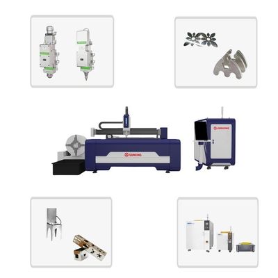 5000 KG Máquina de corte de tubos de fibra laser CNC de alta rigidez para corte de metal Equipamento de corte a laser 3kw Cutter a laser