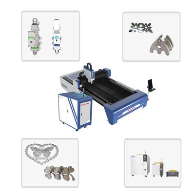 1000w 1500w 2000w 3kw Máquina de corte a laser CNC de fibra para carbono Ferro Alumínio Metal Aço inoxidável Sistema de controle de Cypcut