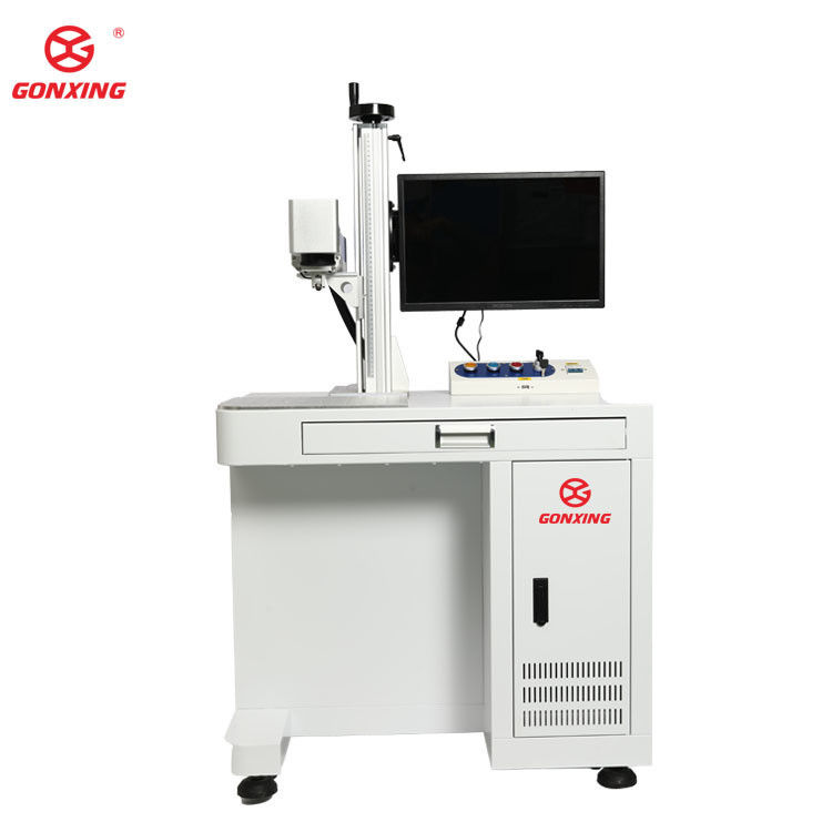 Modo de gravação de alta precisão Pulsed Mini Portable Desktop MOPA Fiber Laser Marking Machine 20w 30w 60w 100w