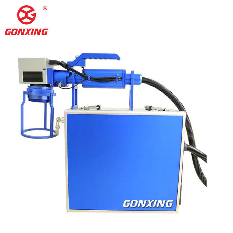 30W 50W 60W Máquinas portáteis de gravura a laser portáteis para aço inoxidável DXP área de marcação suportada 200mm * 200mm