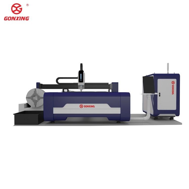 Sistema de refrigeração de configuração de 5 eixos Máquina de corte a laser de fibra de metal e tubo