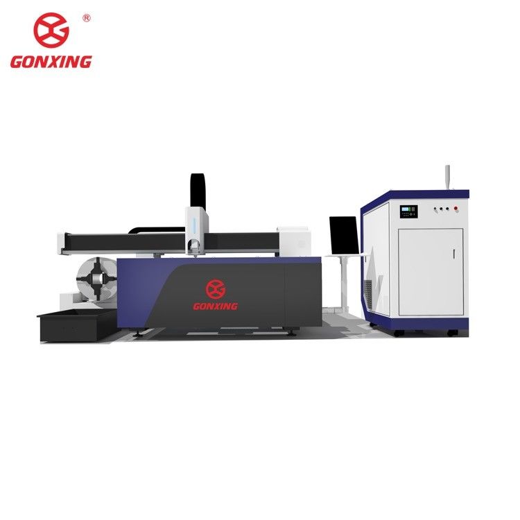 Máquina de corte a laser de fibra de plástico e tubo com componentes elétricos Schneider